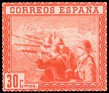 Spain - 1938 - Ejercito - 30 CTS - Rojo - España, Ejercito y Marina - Edifil 850J - En Honor del Ejercito y la Marina - 0